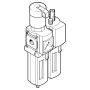Festo Compressed Air Filter Regulator Lubricator (FRL) Unit, 1/2